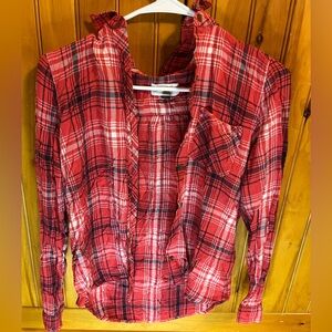 UNIVERSAL THREAD Red Plaid Button Down Long Sleeve